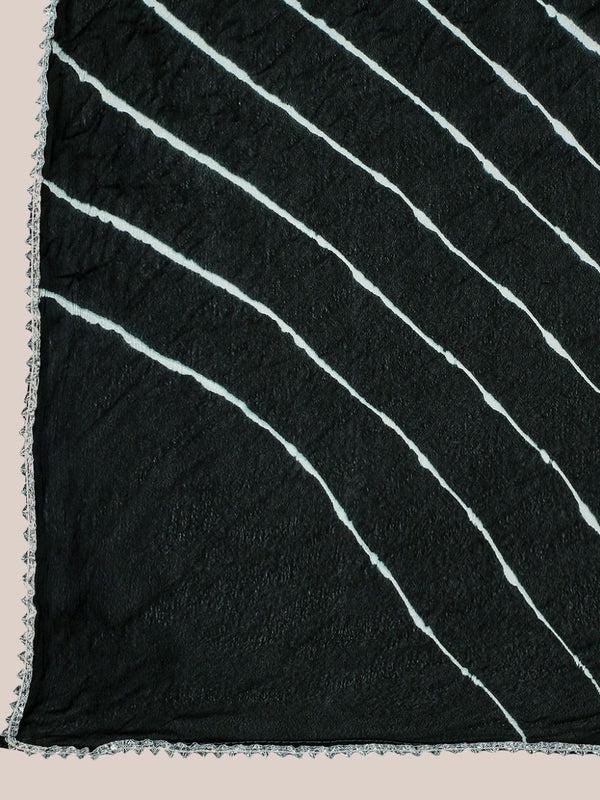 Leharia Chinon Dupatta with Gotta Border