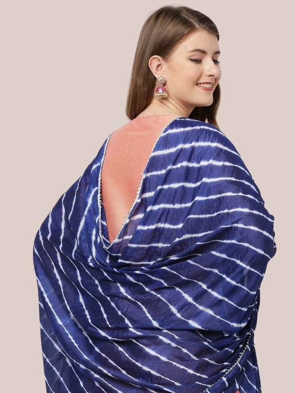 Leharia Chinon Dupatta with Gotta Border