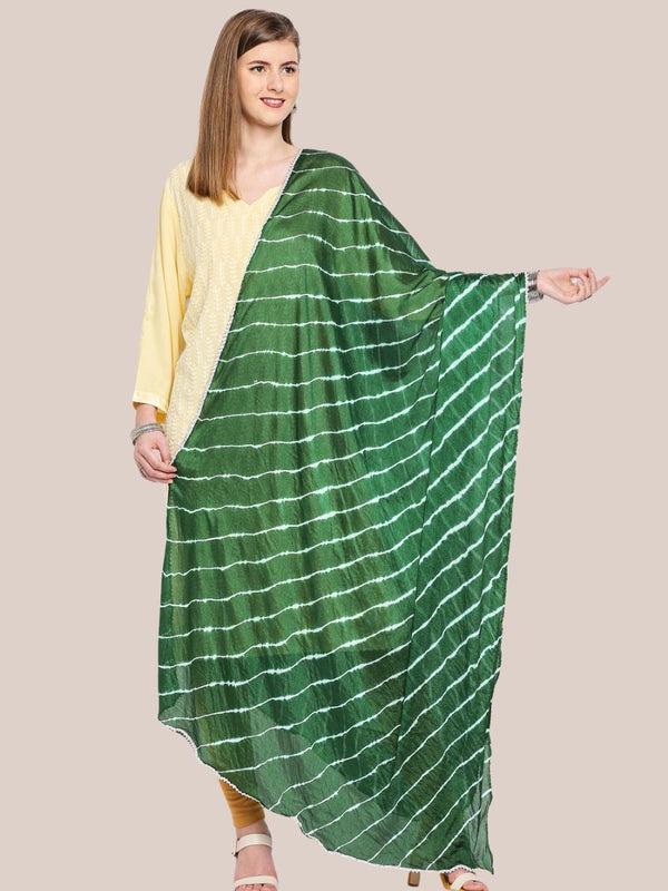 Leharia Chinon Dupatta with Gotta Border