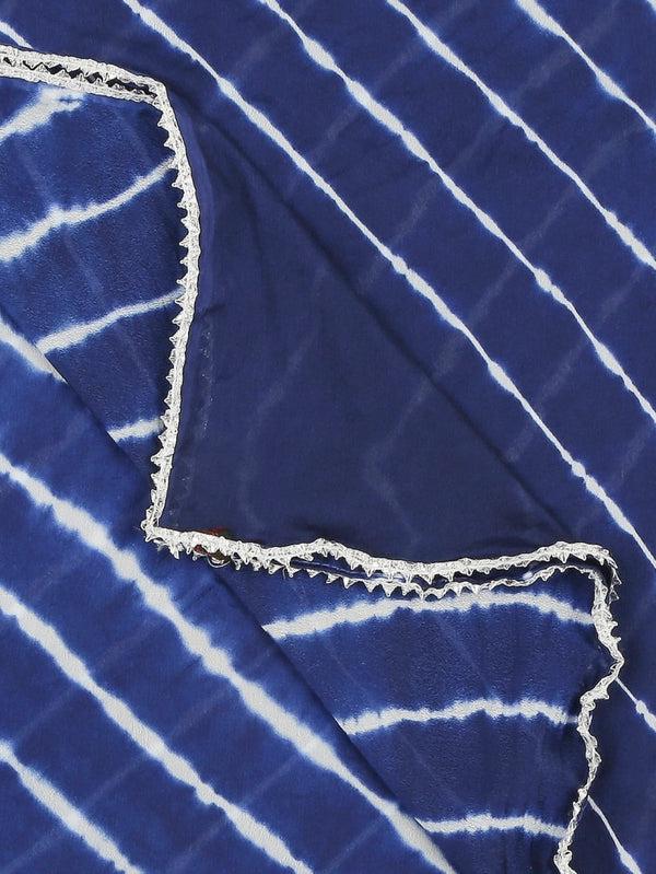 Leharia Chinon Dupatta with Gotta Border