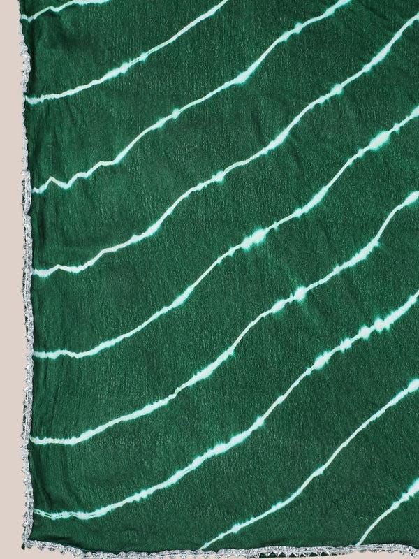 Leharia Chinon Dupatta with Gotta Border