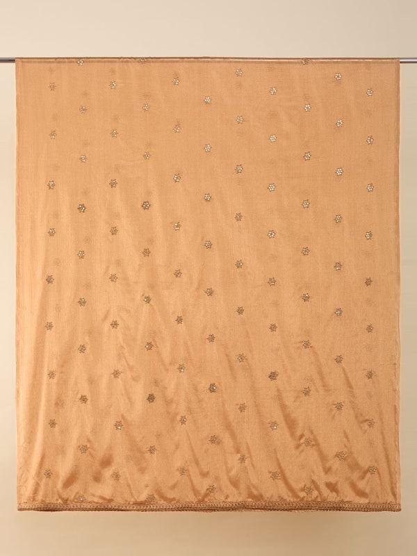Embroidered Chinnon Dupatta with Subtle Sheen