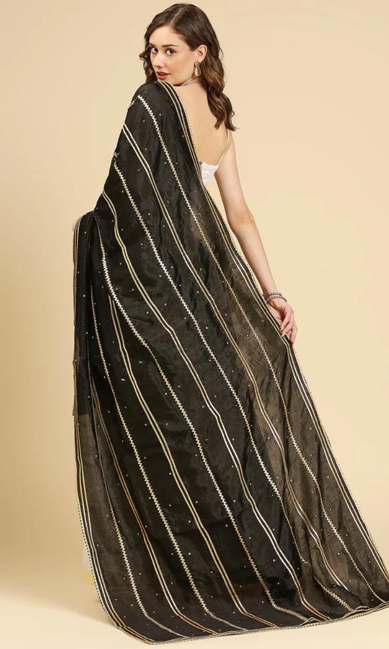 Silk Dupatta with Gotta Patti Work Dupatta/shawl/stole