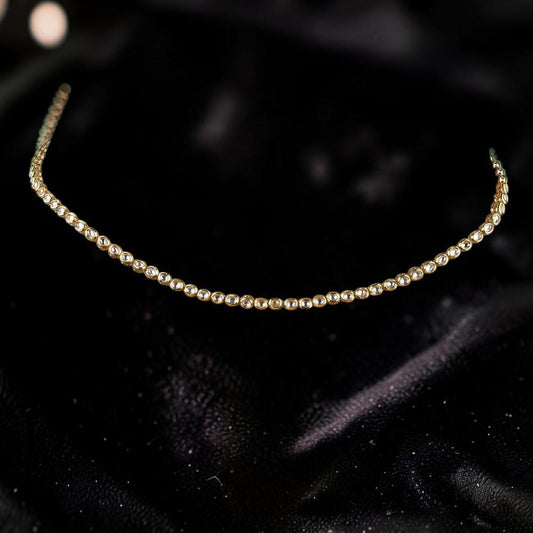 Kundan with gold polished chain belt waist accessory kamarpatta delicate design