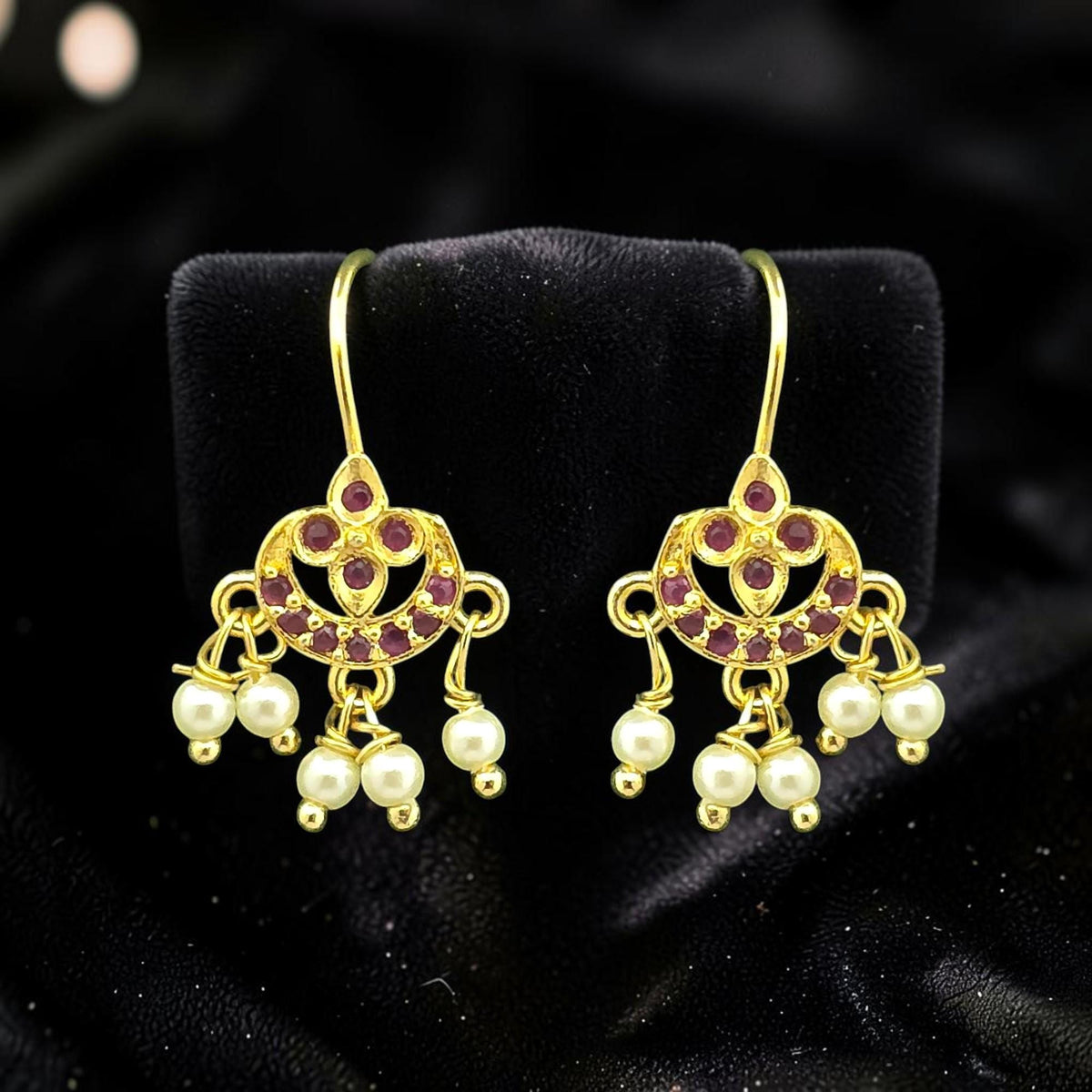 Maharashtrian Bugdi: Gold Plated Earrings