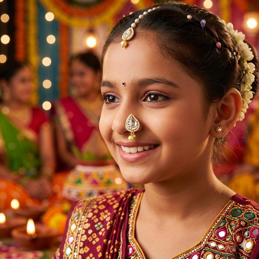 Kundan Nath Pressing Gold polished nose pin