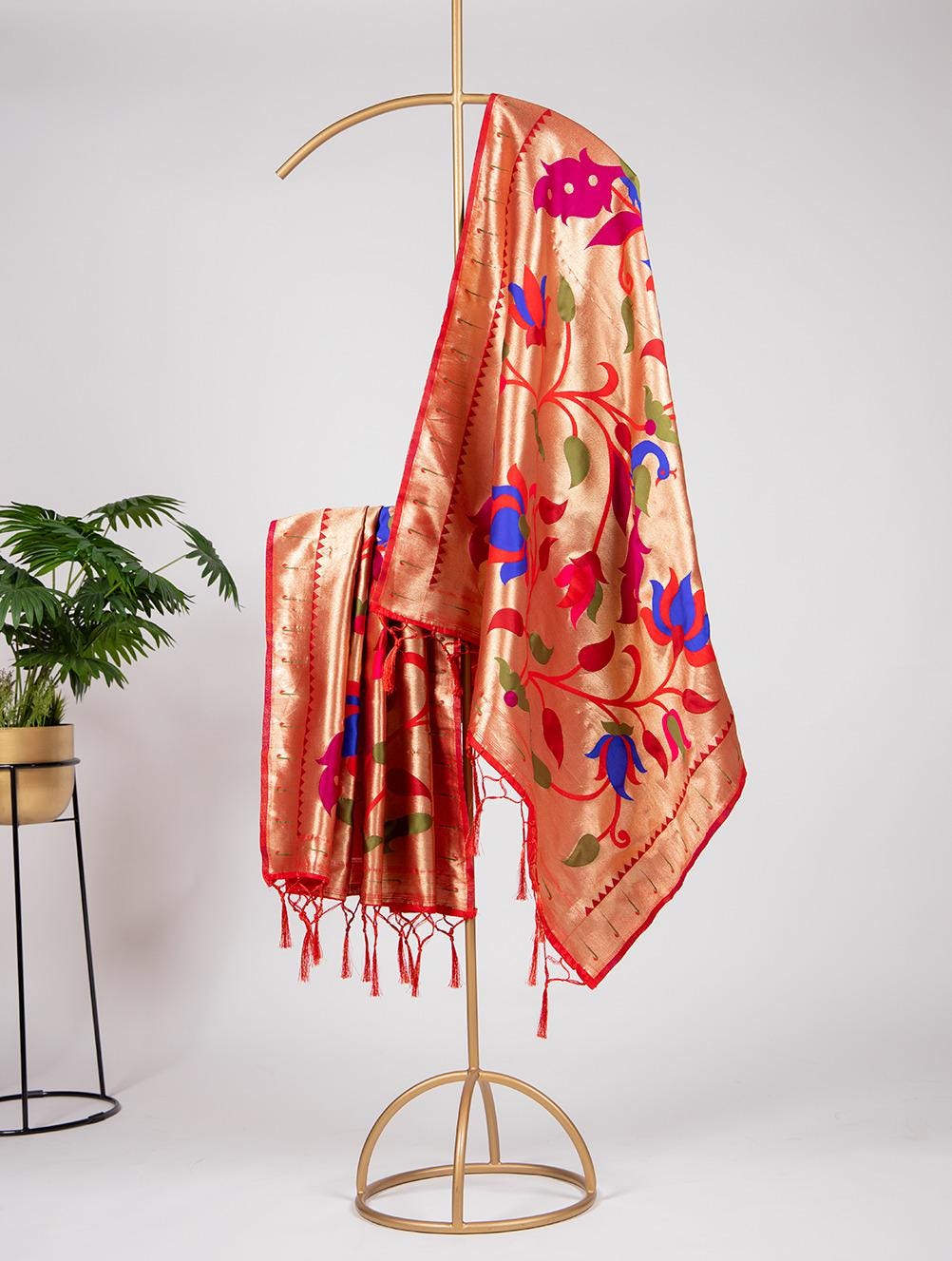 Full Brocade Semi Silk Paithani Dupattas