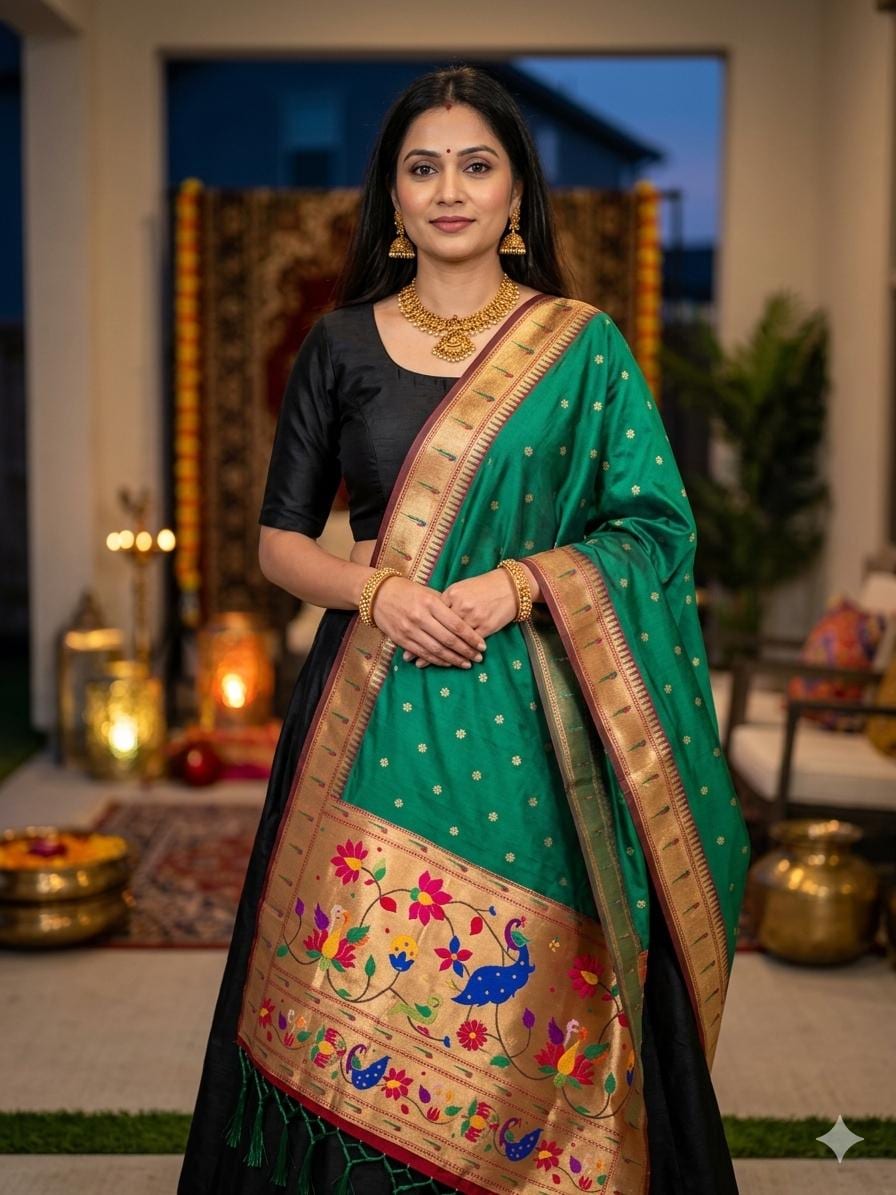 Semi Silk Paithani Dupattas