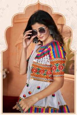 Danidya Navratri Short Jacket Indo western colorful M/XL available