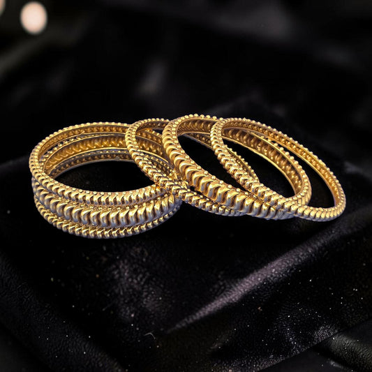 Handmade Antique Gold bangles set of 6 shinde shahi tode maharashtrian