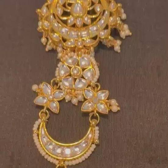 Kundan choti gold polished