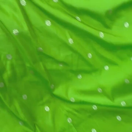 Semi Silk Paithani Saree premium quality fall pico done with blouse piece