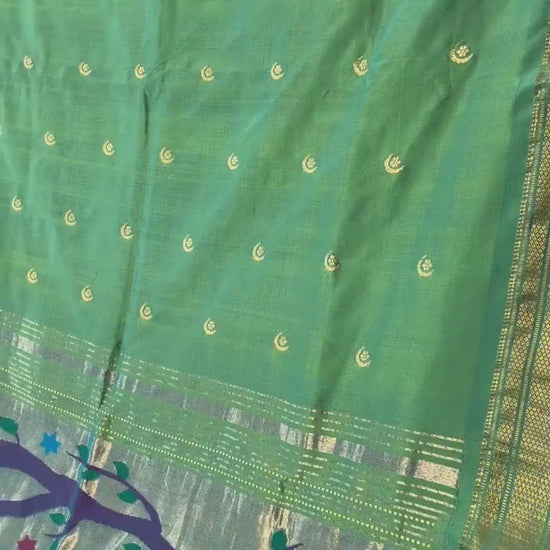Handloom Pure silk Paithani Saree premium quality with traditional pallu
