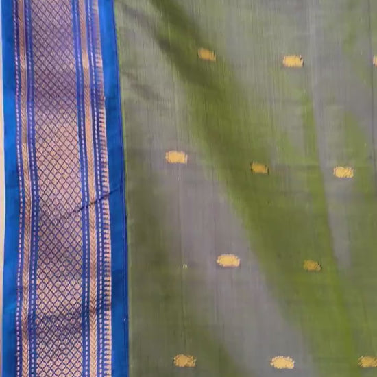 Handloom Pure silk Paithani Saree premium quality with traditional pallu