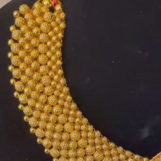 Maharashtrian Thushi gold ruby