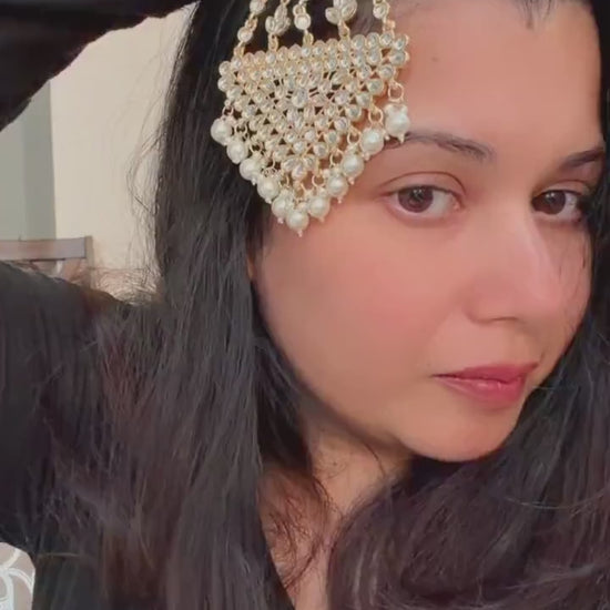 Passa Jhumar Jhoomar head accessory jewelry gold polished