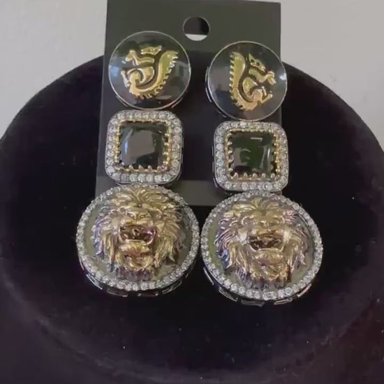 Sabyasachi inspired long necklace set victorian polished